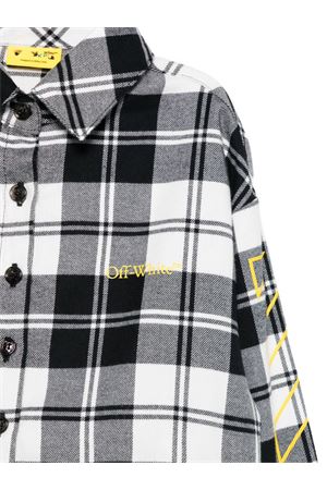camicia in cotone nero OFF WHITE KIDS | OGGA01CF25FAB0011018